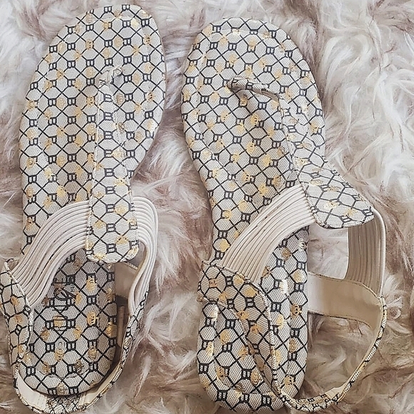 Rouge Women's Designer Print Sandals Size 10 🌴 - Picture 7 of 7